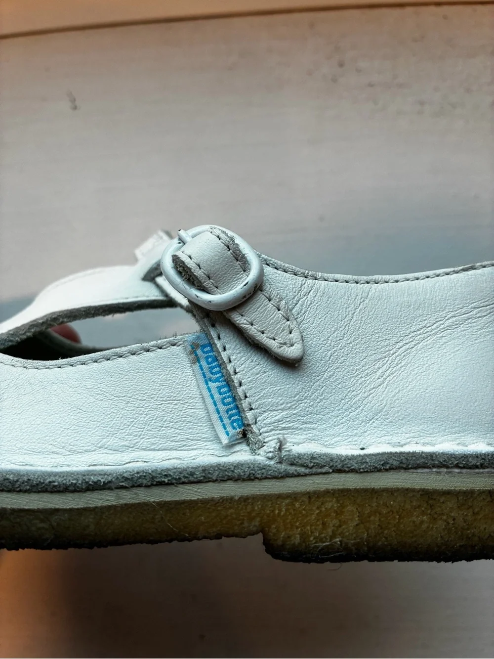 Vintage 90’s Babybotte White Leather T-Strap Dress Shoes EU 25 US 8.5 Style 2322